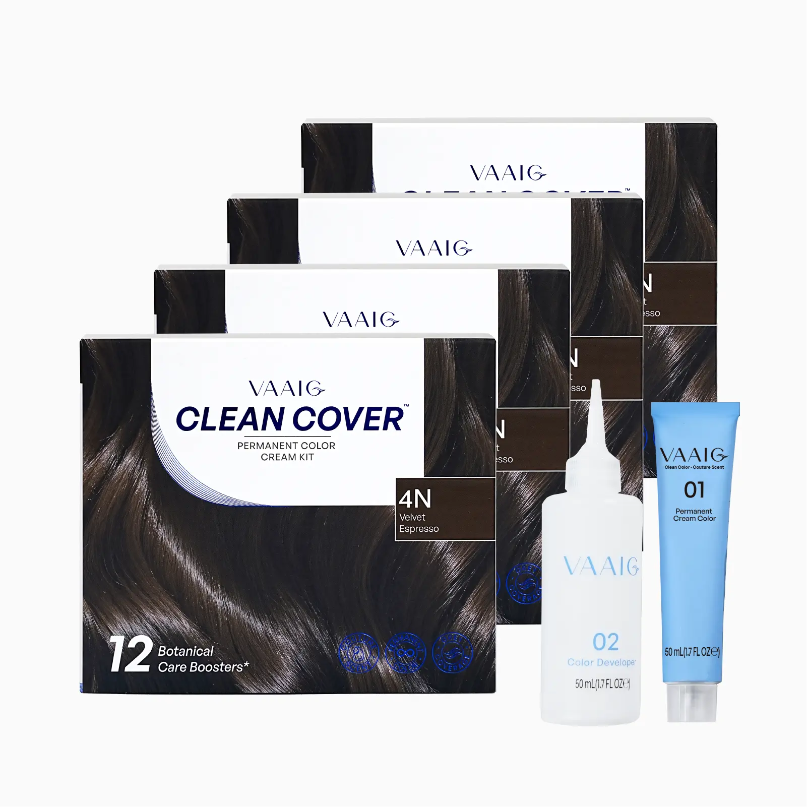 30-40cm waist-length hair 3 box  One box as a gift