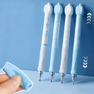 New Good Luck Ballpoint Pen Gift Box Set, High Aesthetic Rotating Pens, 0.5mm Quick-Dry Ink, School Exam Study Supplies