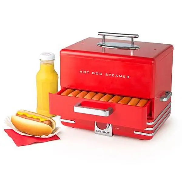 Nostalgia Hot Dog Steamer - Model NHDS206RD