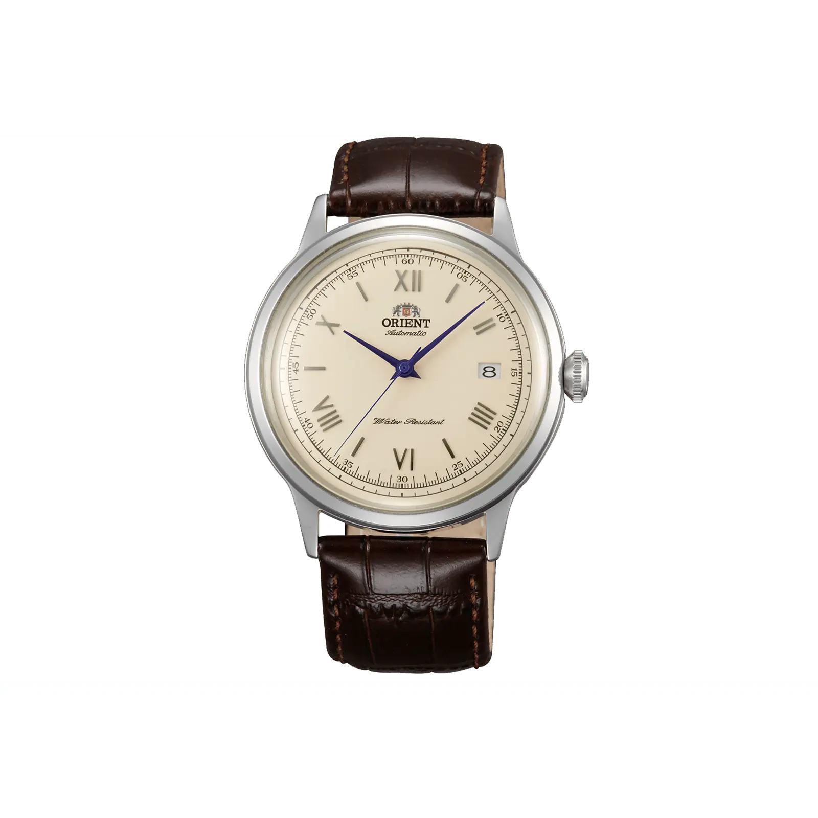 Orient Bambino Version 2 Men's Automatic Wristwatch - 40.5mm Round Face Dress Watch, Stainless Steel, Hacking, Domed Mineral Crystal, 40-Hour Power Reserve, 30M - 50M Water Resistance, Buckle Closure, 12-Month Warranty, Men's Fashion Accessory, TAC00009N0