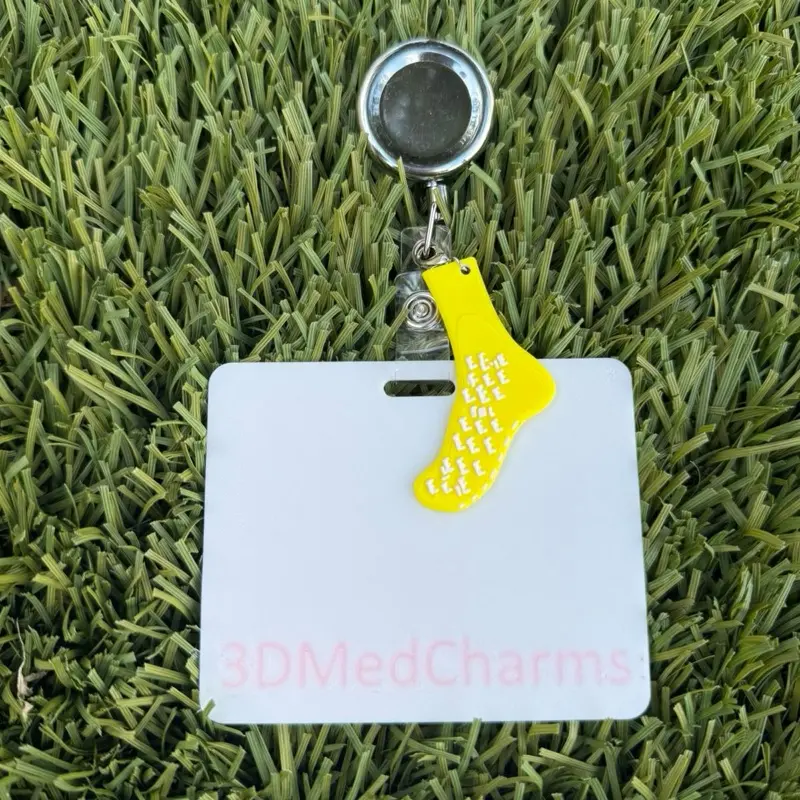 Yellow sock badge keychain Yellow sock badge keychain