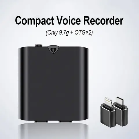 Compact Magnetic Multifunction HD Voice Recorder - Car Exterior Accessory Audio Equipment, Magnetic Snap-On, 1-Touch Recording & Playback, Powerful Intelligent Features, Long-Lasting Battery, HD Audio Quality