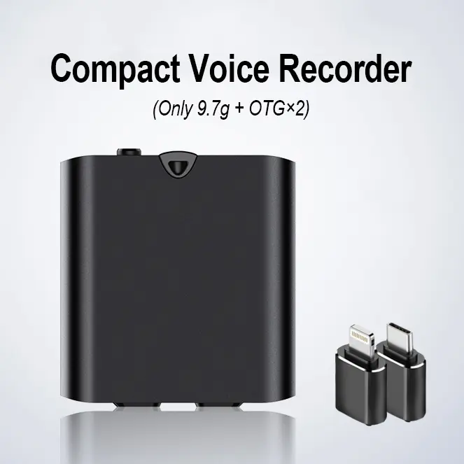 Compact Magnetic Multifunction HD Voice Recorder - Car Exterior Accessory Audio Equipment, Magnetic Snap-On, 1-Touch Recording & Playback, Powerful Intelligent Features, Long-Lasting Battery, HD Audio Quality