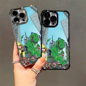 Reptar Rugrats Cartoon Phone Case for iPhone 11/12/13/14/15/16 Pro Max Plus, Vintage Nickelodeon Design for Cartoon Lovers & Nostalgic Fans