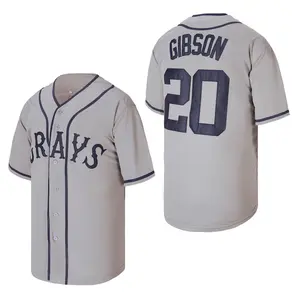 Men's #20 Grays Gibson Homestead National League Baseball Jersey Hip Hop Shirts Embroidery Baseball Jerseys baseball shirt baseball top