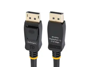Startech DISPLPORT10L10P 10 ft. VESA Certified DisplayPort Cable - DisplayPort 1.2 Cord with Latches, 4K 60Hz UHD, DP to DP Cable for Monitor, Latching DP Connectors - Black - Pack of 10