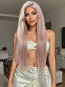 Your New Go-To Wig! 13x4 HD Lace, 30" Light Pink, Heat Resistant & Comfortable, Glueless HD Wigs, Frontal Lace