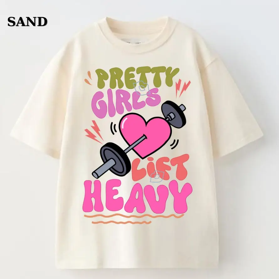 Pretty Girls Lift Heavy 2025 T-Shirt, Gym Shirt, Graphic Gym Shirt, Vintage Washed Tee Conton, Gym Shirt Women, For Men, Ful Size
