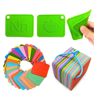 IntelliKiddos SiliABCs Montessori Silicone Alphabet Flash Cards for Toddlers & Kids Ages 1-5