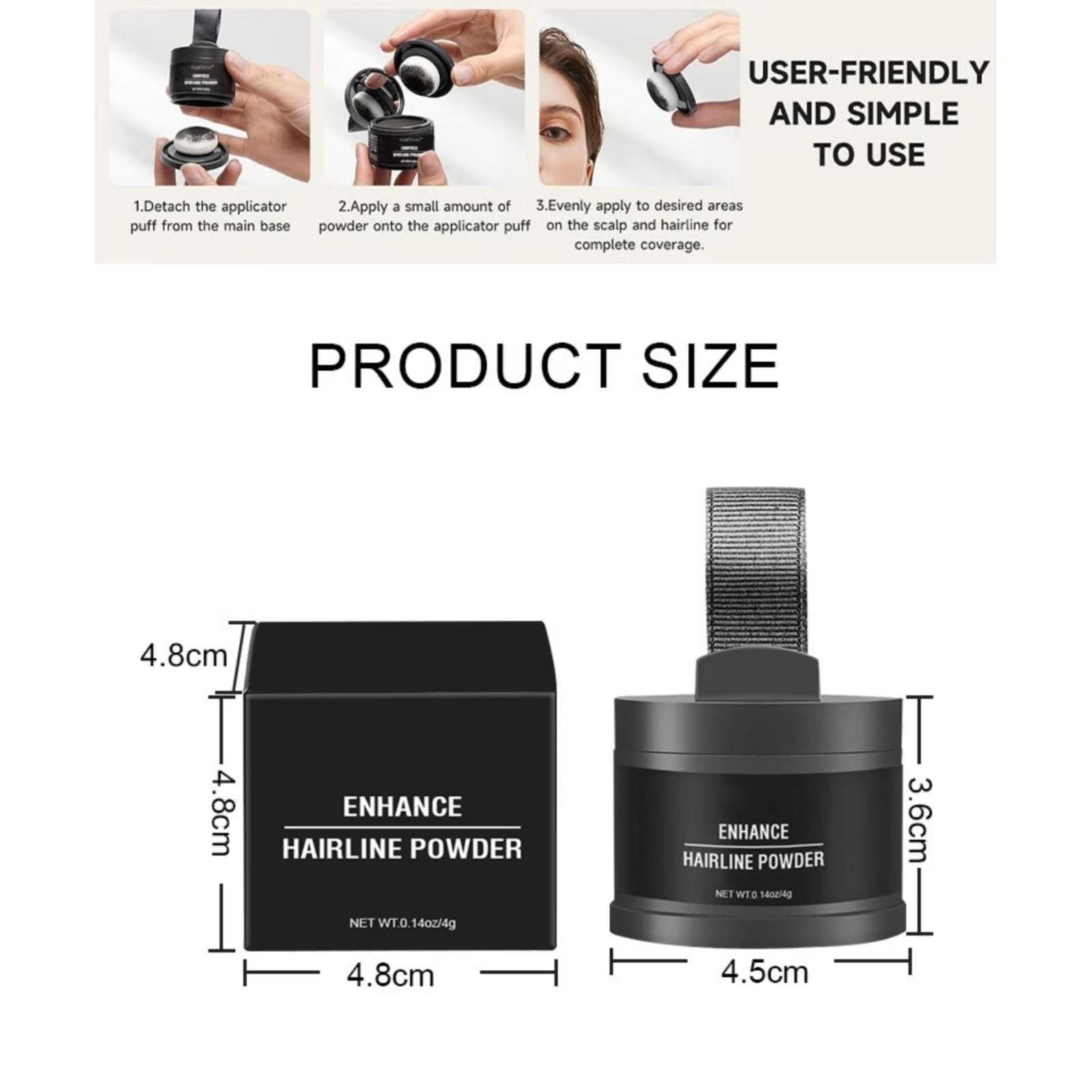 Buy 1 Get 1 Free Hairline Powder，Instantly Conceals Hair Loss, Root Touch up Powder with Squalane for Natural Finish & Grey Touch Ups Windproof & Sweatproof