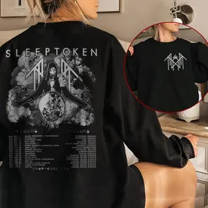 Sleep Token Hoodie, Sleep Token Merch, Sleep Token Tour Sweatshirt, Hoodie, T-shirt, Music 2 Sides Shirt Sleep Token 2024 Concert Gift For Fan Womenswear Tops Sweaters