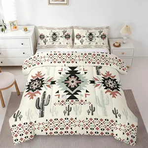 Nordic Minimalist Cow Print Comforter Set, Includes 1-2 Pillowcases, Soft Breathable Fabric, Perfect for Bedroom Decor