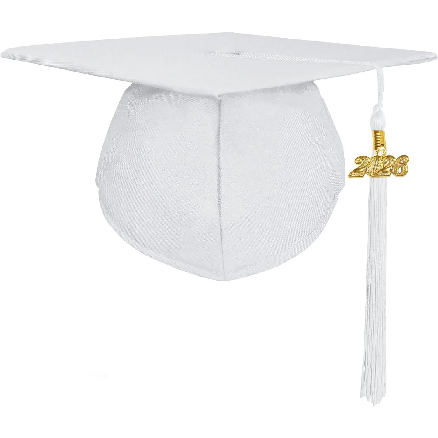 Matte Graduation Cap 2025 and 2026 Tassel Adult Graduation Hat for High School College