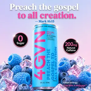 Revival Razz - Blue Raspberry 4GVN Energy Drink | Zero Sugar | 200mg Caffeine Beverage