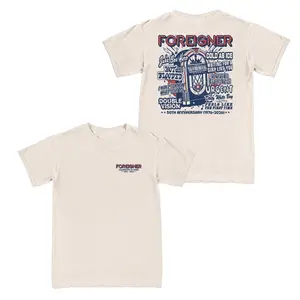 Foreigner 50th Anniversary 1976–2026 T-Shirt, Vintage Rock Band Graphic Tee Men’s Women’s Tops Retro Music Tour Shirt
