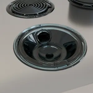 DripGuard designed for use with a wide range of kitchen appliances, including standard stove drip pans. They are suitable electric stoves.  Made of Silicone. Protect stove’s drip pans from overflows.