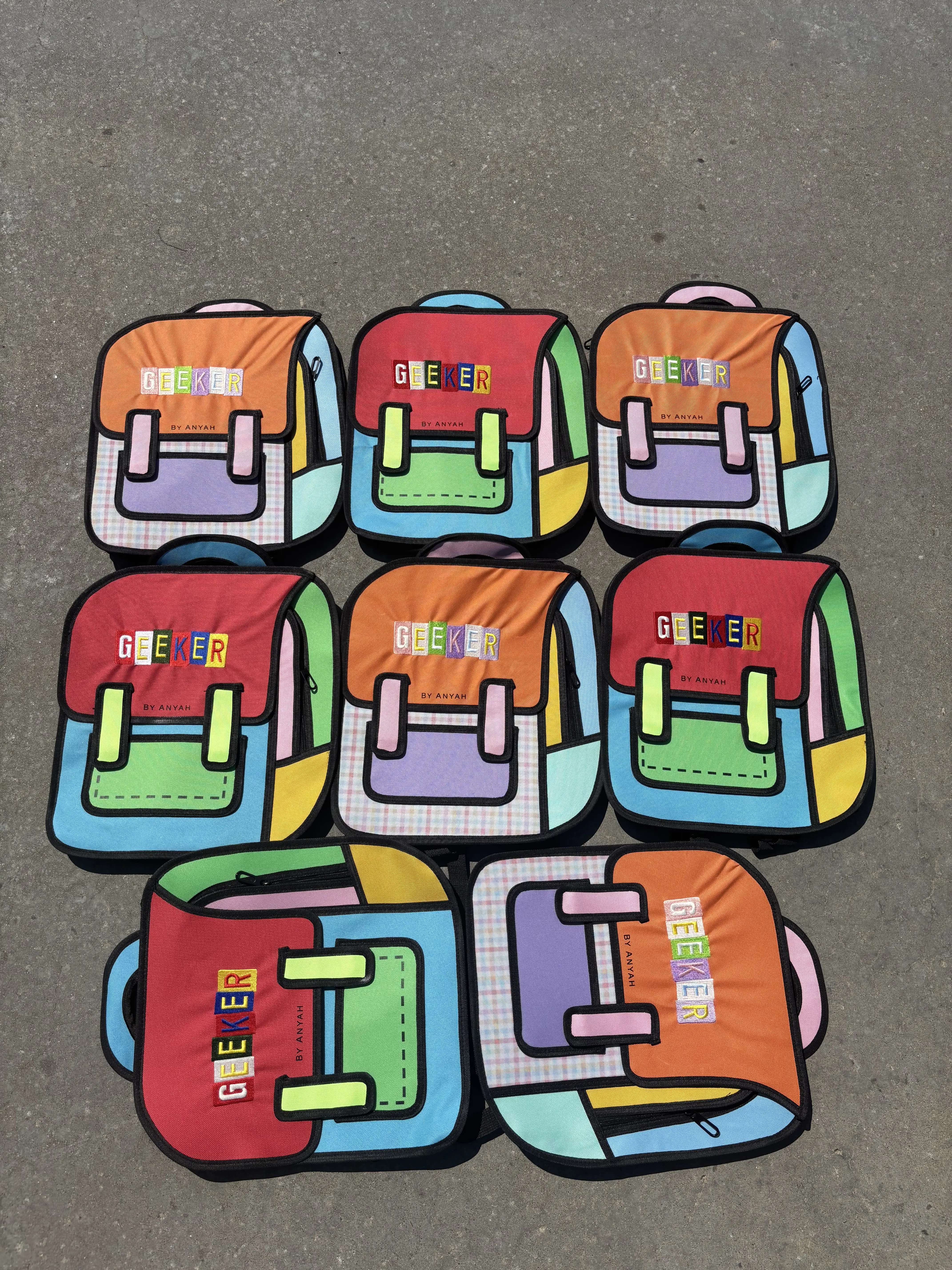 Geek Pack 2D Cartoon Backpack