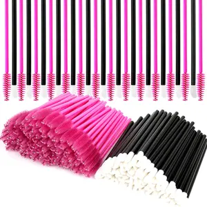200 Pcs Mascara Wands, Lip Applicators Disposable Disposable Mascara Wands and Lip Wands Lip gloss Lipstick Tester Disposable Makeup Applicators Mascara Wands Hot Red