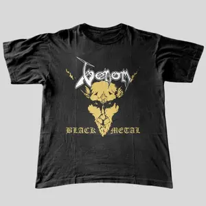 Venom Black Metal T Shirt, Heavy Rock Graphic, Vintage Y2K, 2000s Retro Tee