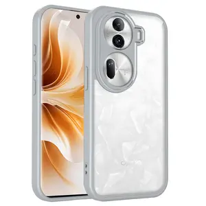 Oppo Reno 11 Cph2599 Case, Shockproof Silicone Bumper, Air Cushion Clear Matte Back Cover, Hard Phone Case for Oppo Reno 11 Reno11 5g