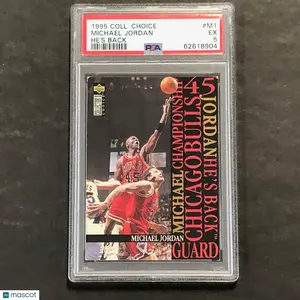 1995 Coll. Choice #M1 Michael Jordan PSA 5 EX He's Back