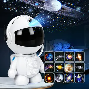 Astronaut Projector Night Light, Galaxy and Star Projection Lamp, 12 Patterns, Room Decor, Birthday, Halloween, Christmas Gift