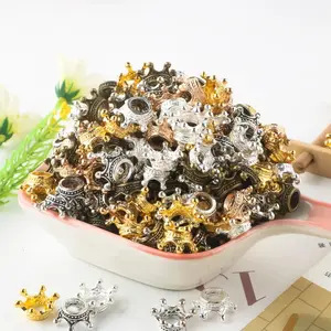 Crown Shaped Charms, 20pcs/set DIY Jewelry Accessories for Bracelet & Necklace, Fashion Accessories for Women & Girls