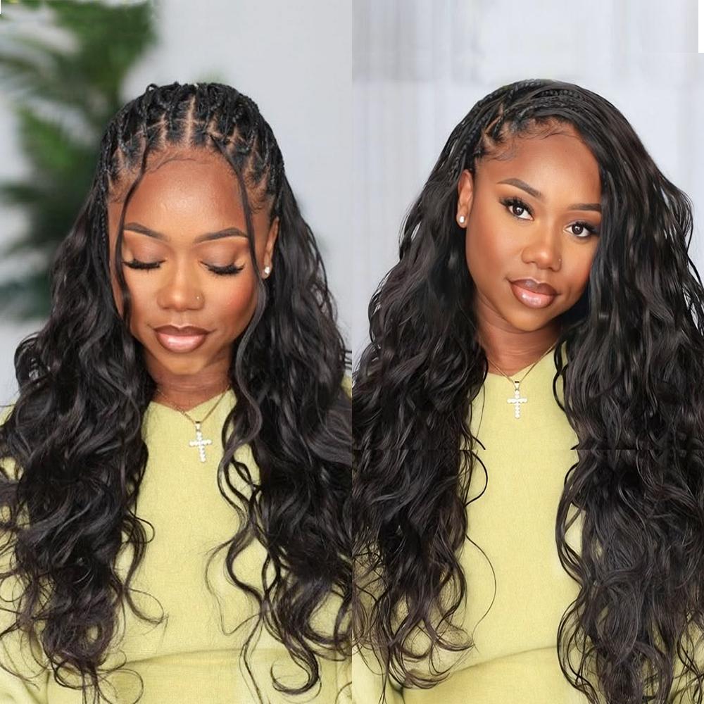 New 2026 Ramiss Body Wave Crochet Human Hair for Mircale Knots Boho Braids 4-5 Packs for Full Head, Pre-Separated 50g/Pack Time-Saving, 40 Strands/Pack Body Wave Feather Crochet Human Hair Extensions Miracle Knots Knotless Pre-Separated Crochet Braid Hair