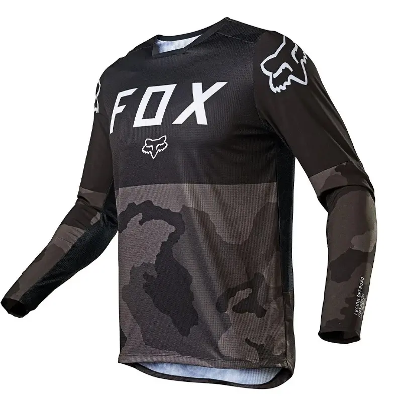 Men's FOX Racing Mountain Bike Racing Jersey – Motocross Dirt Bike Sports Shirt, Off-Road Cycling Jersey, Lightweight Athletic Riding Top