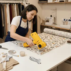 2026 New 2600mAh Cordless Electric Scissors, Cardboard Box Cutter, Safety Lock & LED Light, Storage Box, 3.6V Electric Cutter for Fabric, Carpet, Carton, Plastic, Leather & Cloth