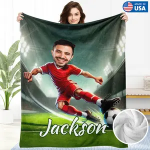 Personalized Face  Blanket,Customized Blanket with Your Photo, Custom Baby Blanket Birthday Christmas Gift for Him Her Dog