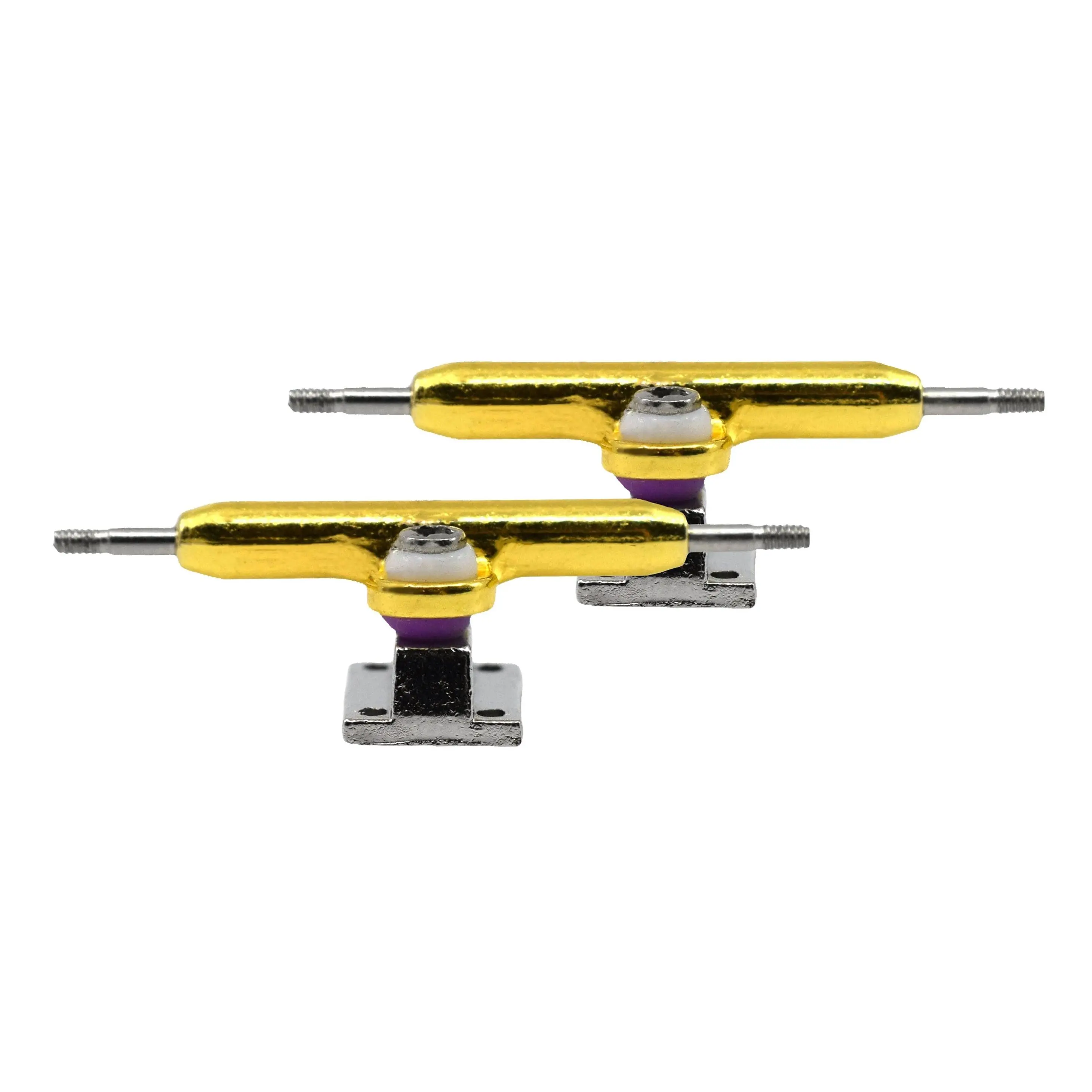 Prodigy Pro Inverted Fingerboard Trucks, 34mm - Gold & Silver Colorway