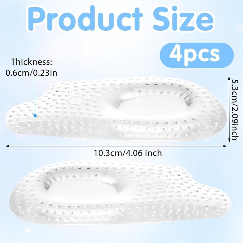 MBAIYO 2Pairs Plantar Fasciitis Heel Cups, Heel Cushions Orthotic Inserts for Plantar Fasciitis Shock Absorption Heels Pain Relief Foot Pressure (Small)