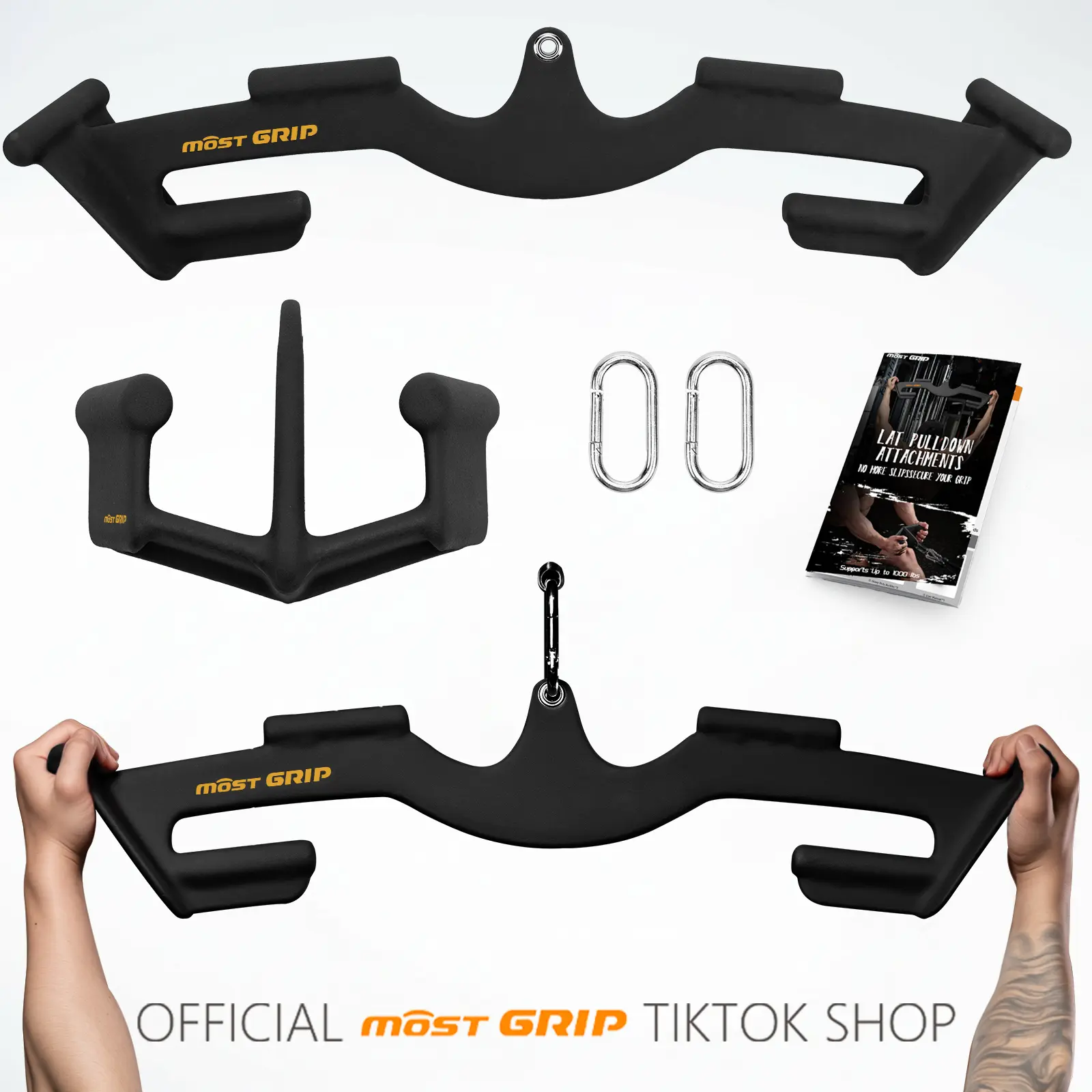 Lat Pulldown Bar Set V2 Black