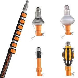 Telescopic Light Bulb Changer for High Ceilings
