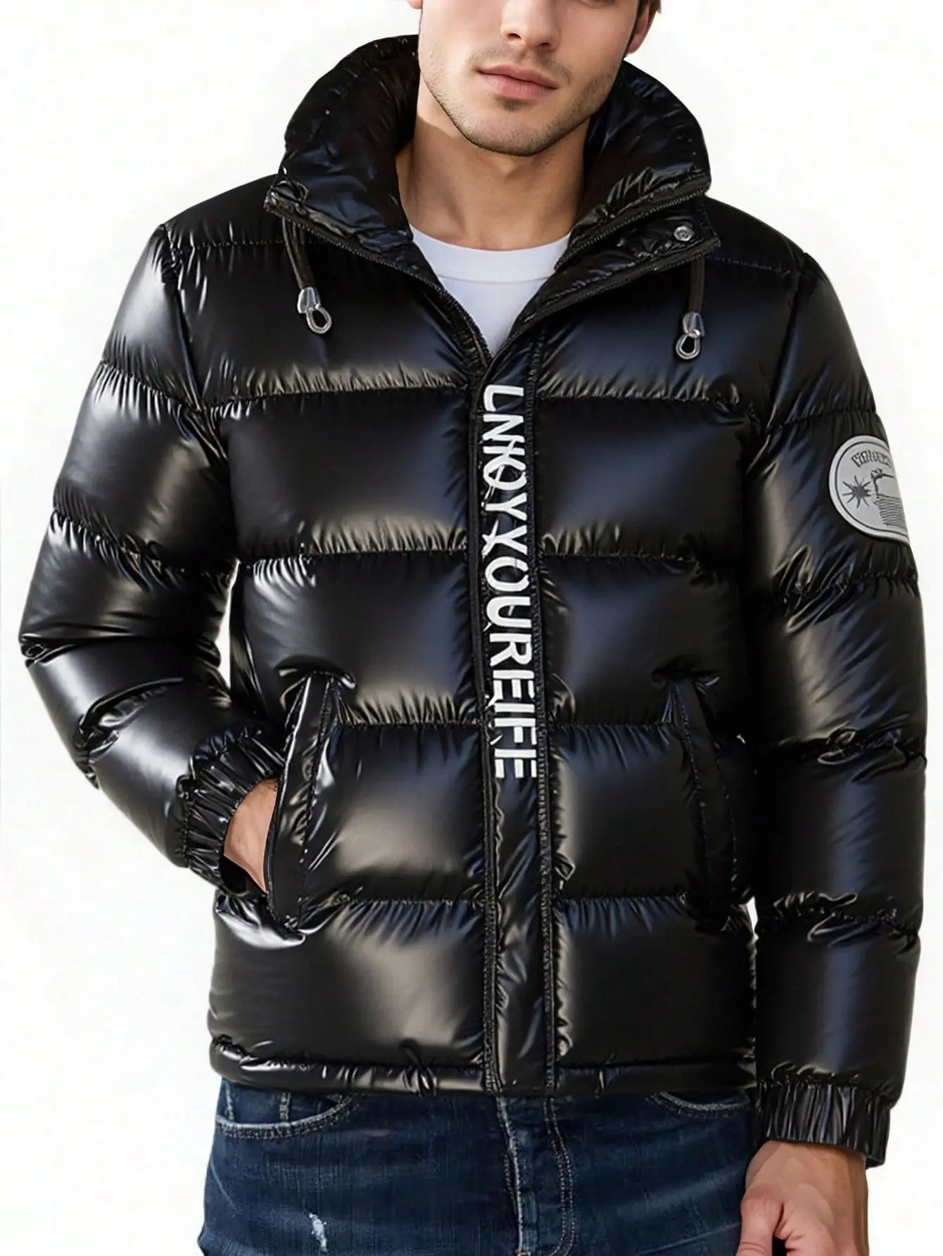 Men's Shiny Cotton Jacket