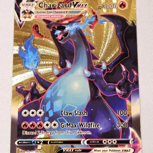 Charizard VMAX Gold Foil Fan Art card