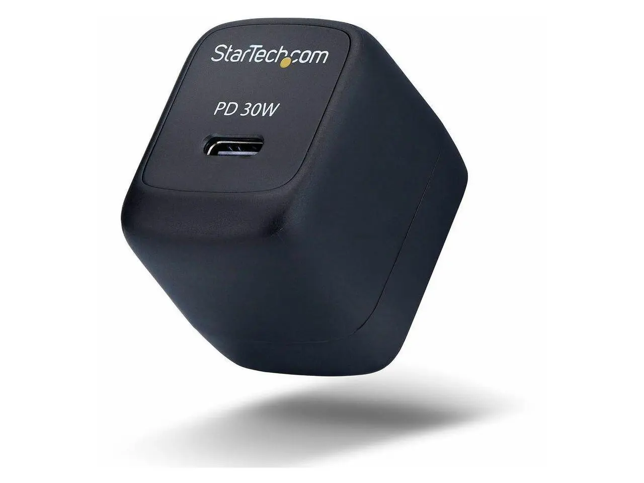 StarTech 30W USB-C Wall Charger Portable GaN Charger with USB Power Delivery Fast Charging - GaN - 5V/9V/15/20V - USB-C Charger - Black -  103NB-WALL-CHARGER