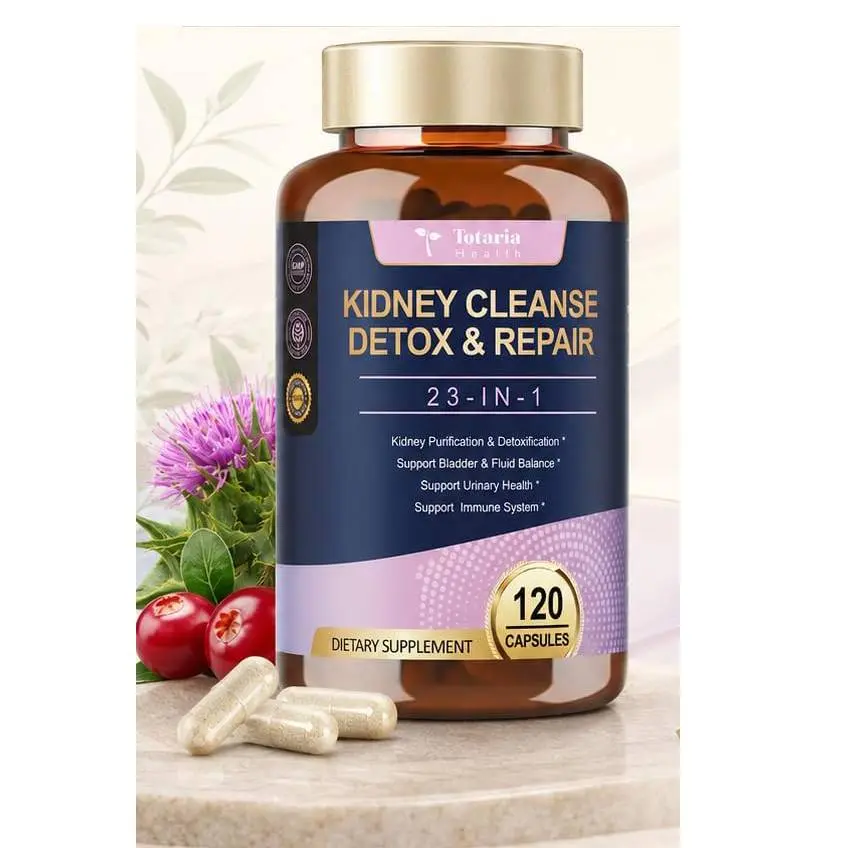 Kidney Cleanse Detox & Repair, Advanced Kidney Support Supplement - Cranberry & Chanca Piedra Pills for Bladder Control, Urinary Pain Relief, Cranberry Urinary Tract Health, Kidneey Stones Dissolver