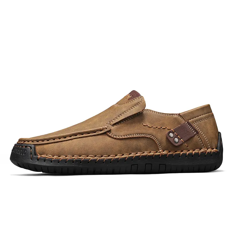 GREKS Men's Casual Lightweight Loafers Slip-On Dress Shoes Driving Moccasin  Walking Shoes Light-Brown - TikTok Shop