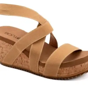 Quirky in Camel Corky Sandals