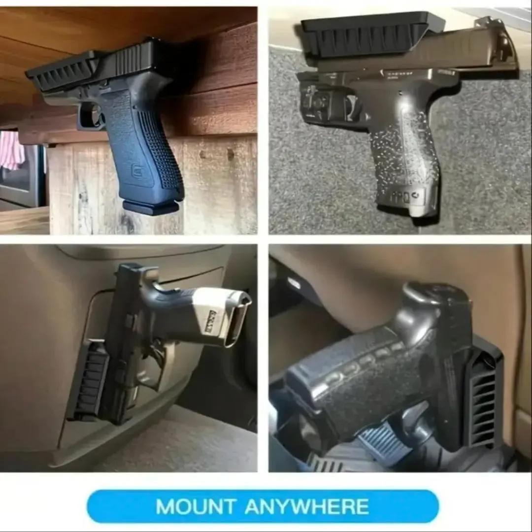 Gun Magnet Bracket Quick Draw Gun Magnetic Pistol Holster Hidden Car Applicable to multiple scenarios Adjustable Magnetic Car Gun Holster
