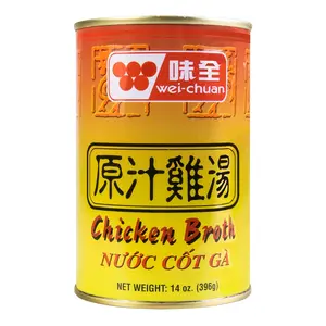 WEI CHUAN Original Chicken Broth 396g - Rich Chicken Soup Base for Noodles, Rice Noodles, Wontons - Savory Umami Flavor