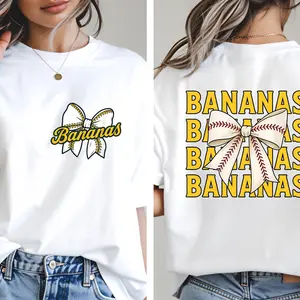 Baseball Mom Shirt, Team Spirit Shirt, Trendy Game Day Shirt, Summer Sports Heat Shirt, Funny Banana Baseball Shirt, Retro Baseball Shirt, Youth Baseball Team Game Day Shirt