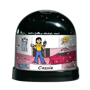 Teenage Girl's Room - NTT - Personalized Snow Globe