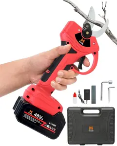 Homefy 21V Cordless Electric Pruner, 1.6" Cutting Diameter, 600W Brushless Motor, SK5 Steel Blades, Battery & Charger Included, Lightweight Tree Trimmer for Garden, Orchard & Farm