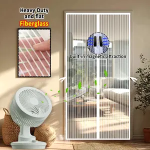 [Fiberglass Screen Door] Self-Adhesive Mosquito Barrier for Summer, Designed to Prevent Pets from Scratching And Insects from Entering, No-Drill Installation for Home, Kitchen, Garage, or Pet Area