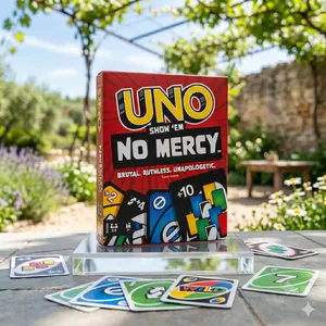UNO No Mercy Card Game – Upgraded Edition with 168 Cards for Family & Adults, 2–10 Players Party Game, Challenging & Strategic Gameplay for Fun Night