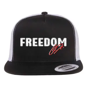 Freedom Snapback Trucker Hat | Freedom Design | Patriotic Mesh Cap | Bold Statement Hat