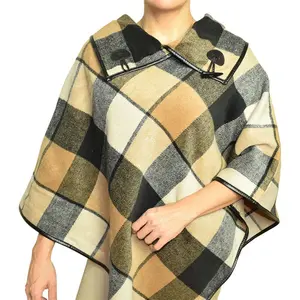 ClaudiaG Luxe Plaid Shawl - Soft Cozy Classic Pattern for Casual or Dressed-Up Outfits - Versatile Wrap for Any Occasion - Warm & Stylish